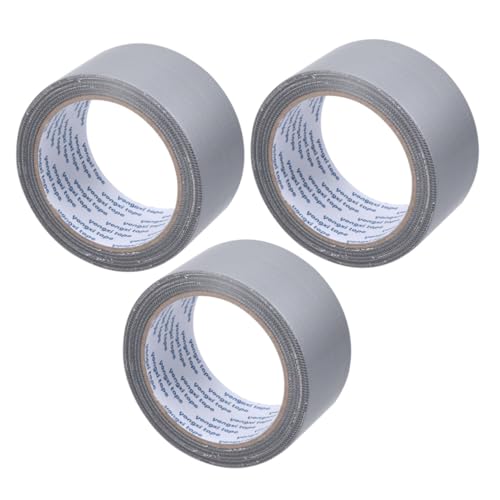 BUGUUYO 3Rollen Gewebeklebeband Wasserfestes Starkes Klebeband für Teppichverbindungen Reparaturen Verpackungen Alterungsbeständig Hitzebeständig Auslaufsicher von BUGUUYO