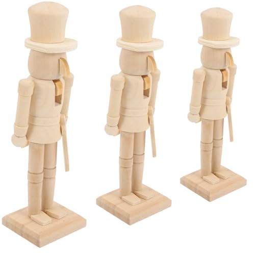 BUGUUYO 3stücke Unbemalte Holzfiguren Weihnachtsdeko Hülsenfrüchte Nussknacker Soldaten Große Kreative Bastelideen Für Eltern Für Handarbeiten Und Dekoration BUGUUYO 3stücke Unbemalte Holzfiguren Weihnachtsdeko Hülsenfrüchte Nussknacker Soldaten Große Kreative Bastelideen Für Eltern Für Handarbeiten Und Dekoration von BUGUUYO