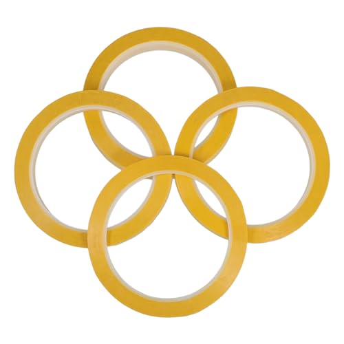 BUGUUYO 4 Rollen Klebeband Multifunktions Position lang Automobil Isolieren statisch Haushalt Sammelalbum Papier Etikett Reparatur malen Hitzebeständig das Haustier Yellow von BUGUUYO