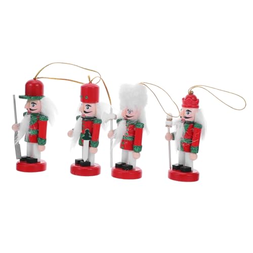 BUGUUYO 4 Stück Teiliges Set Holz Anhänger Weihnachtsdekoration Handgefertigt mit Detaillierter Gestaltung Kleine Holzfiguren für Weihnachtsbaum Tisch und Festliche Raumdeko Höhe BUGUUYO 4 Stück Teiliges Set Holz Anhänger Weihnachtsdekoration Handgefertigt mit Detaillierter Gestaltung Kleine Holzfiguren für Weihnachtsbaum Tisch und Festliche Raumdeko Höhe von BUGUUYO