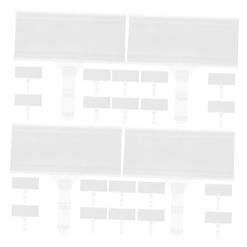 BUGUUYO 40 Stück Preisschild Regal -Label -Halter für Supermarkt Clip für Korbetiketten aus Kunststoff Regal -Etiketthalter mit leeren Karten leere Regal -Tags Plastik Weiß BUGUUYO 40 Stück Preisschild Regal -Label -Halter für Supermarkt Clip für Korbetiketten aus Kunststoff Regal -Etiketthalter mit leeren Karten leere Regal -Tags Plastik Weiß von BUGUUYO