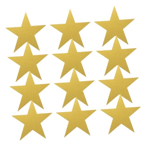 BUGUUYO 48 Stück Glitzernde Papiersterne für Diy Bastelprojekte Handgeschnittene Deko für Klassenzimmer Pinnwände und Partys Benutzerfreundlich und Langlebig Funkelnde Verschönerung für von BUGUUYO