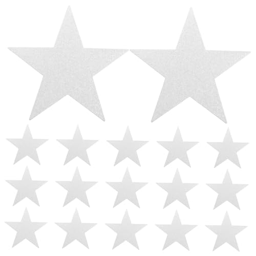 BUGUUYO 48 Stück Teiliges Glitzernde Papiersterne Doppelseitige Bastelsterne für Klassenzimmer Pinnwand Dekoration Diy Projekte und Kreative Gestaltung von BUGUUYO