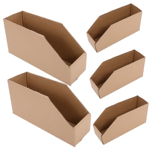 BUGUUYO 5 Stück Aufbewahrungskiste Aufbewahrungsboxen Kleine Kisten Zum Sortieren Sortierboxen Behälter Für Verpackung Leere Sortierboxen Kleine Tonne Pappkartons Wellpappe Hellbraun BUGUUYO 5 Stück Aufbewahrungskiste Aufbewahrungsboxen Kleine Kisten Zum Sortieren Sortierboxen Behälter Für Verpackung Leere Sortierboxen Kleine Tonne Pappkartons Wellpappe Hellbraun von BUGUUYO