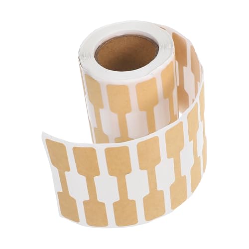 BUGUUYO 500 Stück Rechteckige Selbstklebende Leere Etiketten für Armband Ring Halskette aus Kraftpapier Strapazierfähig Vielseitig für Einzelhandel BUGUUYO 500 Stück Rechteckige Selbstklebende Leere Etiketten für Armband Ring Halskette aus Kraftpapier Strapazierfähig Vielseitig für Einzelhandel von BUGUUYO
