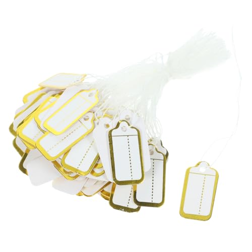 BUGUUYO 500 Stück Schmuck Preisschilder aus Papier mit Anhänger Teiliges Hangtags mit Lanyard für Etiketten Praktische Preisanhänger für Kleidung und Schmuck Farblich Zufällige Farbe BUGUUYO 500 Stück Schmuck Preisschilder aus Papier mit Anhänger Teiliges Hangtags mit Lanyard für Etiketten Praktische Preisanhänger für Kleidung und Schmuck Farblich Zufällige Farbe von BUGUUYO