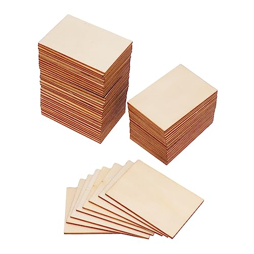 BUGUUYO 60stücke Rechteckige Holzscheiben Für Diy Bastelprojekte Umweltfreundliche Holzchips Für Dekoration Und Handwerk BUGUUYO 60stücke Rechteckige Holzscheiben Für Diy Bastelprojekte Umweltfreundliche Holzchips Für Dekoration Und Handwerk von BUGUUYO