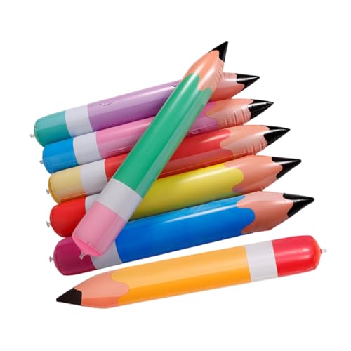 BUGUUYO 7 Stück Teiliges Aufblasbare Bleistiftdekorationen aus PVC für Schulanfang Leichte Farbenfrohe Bleistiftballons Gelb Orange Blau Grün und Rot für Klassenzimmer und Feste BUGUUYO 7 Stück Teiliges Aufblasbare Bleistiftdekorationen aus PVC für Schulanfang Leichte Farbenfrohe Bleistiftballons Gelb Orange Blau Grün und Rot für Klassenzimmer und Feste von BUGUUYO