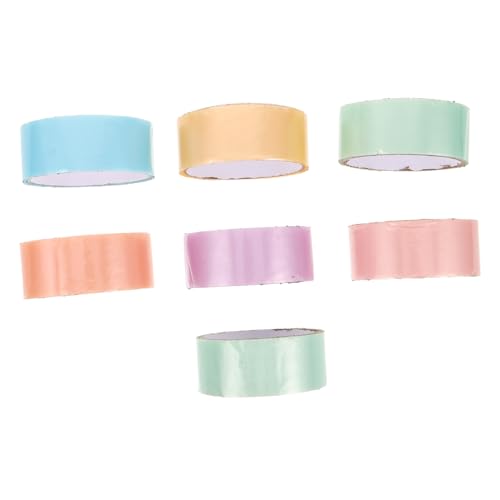 BUGUUYO 7roll Buntes Breites Klebeband Textmarkerband Für Bücher Regenbogenfarbe Klebeband Mehrfarbiger Klassenzimmerorganisationsband Diy Crafts Tape Buntes Verpackungsband Bopp BUGUUYO 7roll Buntes Breites Klebeband Textmarkerband Für Bücher Regenbogenfarbe Klebeband Mehrfarbiger Klassenzimmerorganisationsband Diy Crafts Tape Buntes Verpackungsband Bopp von BUGUUYO