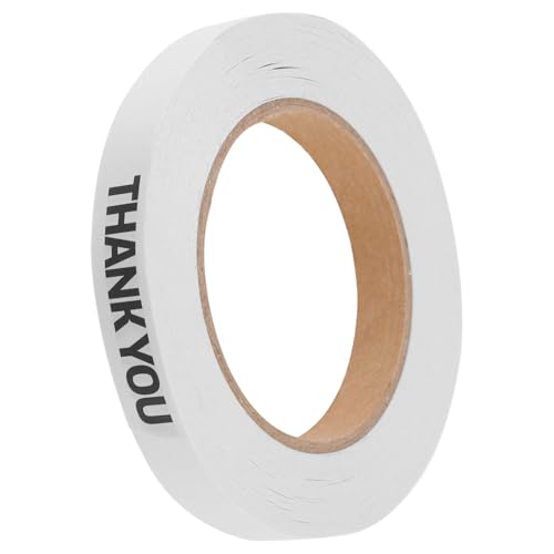 BUGUUYO Dankeschön Papier-klebeband aus Reißfestem Kraftpapier Selbstklebendes Verpackungsband zum Schnellen Verschließen von Tüten und Verpackungen für Lebensmittel Blumen Bäckerei und BUGUUYO Dankeschön Papier-klebeband aus Reißfestem Kraftpapier Selbstklebendes Verpackungsband zum Schnellen Verschließen von Tüten und Verpackungen für Lebensmittel Blumen Bäckerei und von BUGUUYO