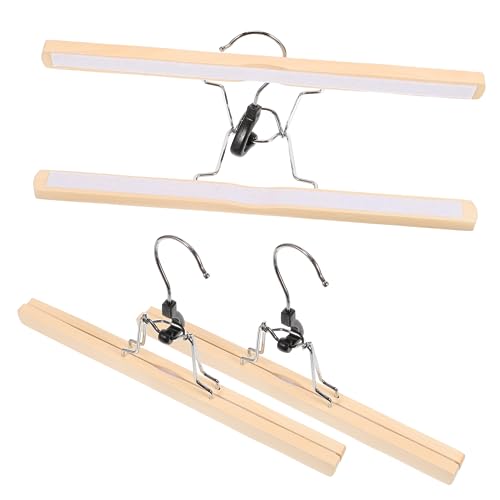 BUGUUYO Elegante Natürliche Holz Hose Kleiderbügel 3 Rock Hängen Clips Starke Verhindern Für Kommode BUGUUYO Elegante Natürliche Holz Hose Kleiderbügel 3 Rock Hängen Clips Starke Verhindern Für Kommode von BUGUUYO