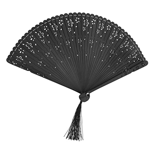 BUGUUYO Faltbarer Handfächer aus Chinesischer Tanzfächer Schwarz für Hochzeiten Partys und Sommerreisen Leicht zu Bedienen und Langlebig BUGUUYO Faltbarer Handfächer aus Chinesischer Tanzfächer Schwarz für Hochzeiten Partys und Sommerreisen Leicht zu Bedienen und Langlebig von BUGUUYO