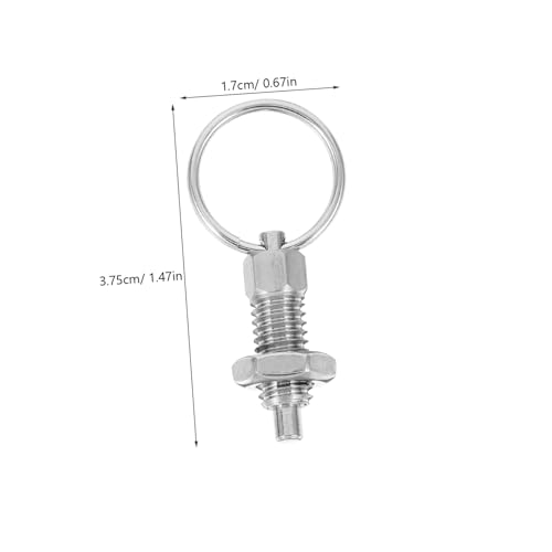 BUGUUYO Federbolzen mit Zugring Korrosionsbeständiger Langlebiger Federstift für Sichere Befestigung und Einfache Montage als Verriegelung für Anhänger und Maschinenteile BUGUUYO Federbolzen mit Zugring Korrosionsbeständiger Langlebiger Federstift für Sichere Befestigung und Einfache Montage als Verriegelung für Anhänger und Maschinenteile von BUGUUYO
