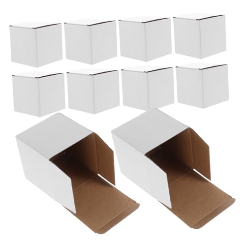 BUGUUYO Kartons Für Den Umzug 10er-pack Weiße Lagerbehälter Aus Wellpappe 10 X 10 X 10 Cm Versandkartons Für Laptops Versandkartons BUGUUYO Kartons Für Den Umzug 10er-pack Weiße Lagerbehälter Aus Wellpappe 10 X 10 X 10 Cm Versandkartons Für Laptops Versandkartons von BUGUUYO