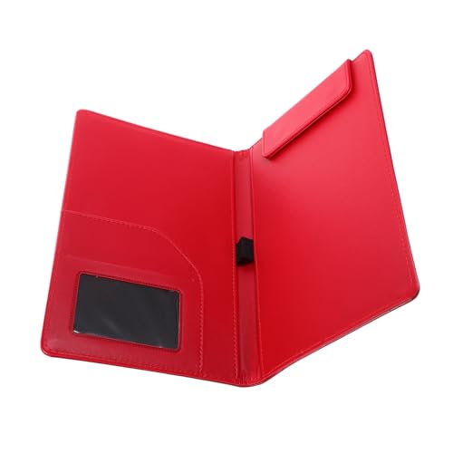 BUGUUYO Menü Rechnung Zwischenablage Klemmbrett mit Speicher Inhaber eines Menübelegs klein Clipboard Klemmbretter Büro-Schreibtafel tragbares Klemmbrett Dokumentclip PU-Leder rot BUGUUYO Menü Rechnung Zwischenablage Klemmbrett mit Speicher Inhaber eines Menübelegs klein Clipboard Klemmbretter Büro-Schreibtafel tragbares Klemmbrett Dokumentclip PU-Leder rot von BUGUUYO
