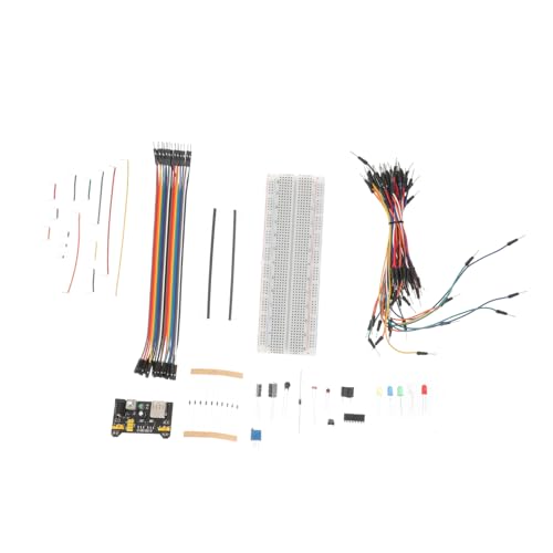 BUGUUYO Starter Kit Kompatibel mit Uno Breadboard Kit für Prototyping Schaltkreise Flexibler Mehrfarbiger Jumper Kabel und Bauteilen für Elektronik Anfänger und Diy Projekte BUGUUYO Starter Kit Kompatibel mit Uno Breadboard Kit für Prototyping Schaltkreise Flexibler Mehrfarbiger Jumper Kabel und Bauteilen für Elektronik Anfänger und Diy Projekte von BUGUUYO