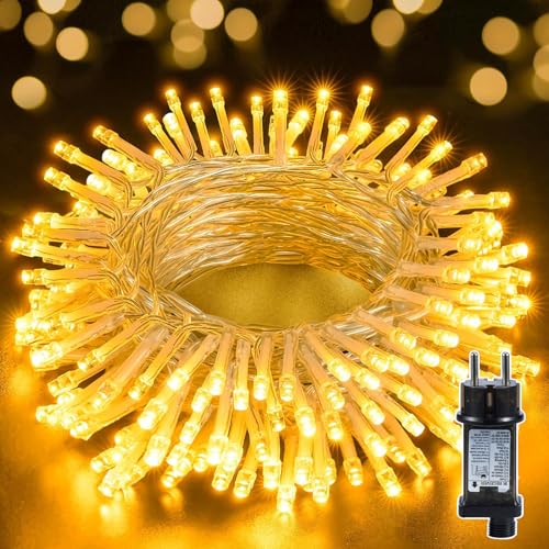 BUICXJKZ Lichterkette 10m+3m 100LEDs Weihnachtsbeleuchtung aussen mit Timer, 8Modi IP44 Wasserdicht Lichterketten für Außen & Innen Weihnachtsbaum Balkon Weihnachten Garten Hochzeit Party (Warmweiß) BUICXJKZ Lichterkette 10m+3m 100LEDs Weihnachtsbeleuchtung aussen mit Timer, 8Modi IP44 Wasserdicht Lichterketten für Außen & Innen Weihnachtsbaum Balkon Weihnachten Garten Hochzeit Party (Warmweiß) von BUICXJKZ