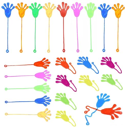 BUKCYUE 24 Stücke Klatschhand Kinder, Klebehand Sticky Klatsch Hand, Glibberhand Mitgebsel, Bunte Klatschhände, Klatschhand Glibber, Klebrige Glibberhände, Für Geburtstag Party BUKCYUE 24 Stücke Klatschhand Kinder, Klebehand Sticky Klatsch Hand, Glibberhand Mitgebsel, Bunte Klatschhände, Klatschhand Glibber, Klebrige Glibberhände, Für Geburtstag Party von BUKCYUE