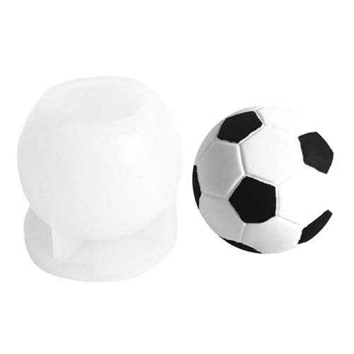 Fußball-Silikonform, Fußball-Form, Silikonformen für Kerzen, DIY 3D-Fußball-Epoxidharz-Formen für Kerzenharz-Aromatherapie, Fußball-Silikon-Schokoladenform, Party-Dekoration von BUKISA