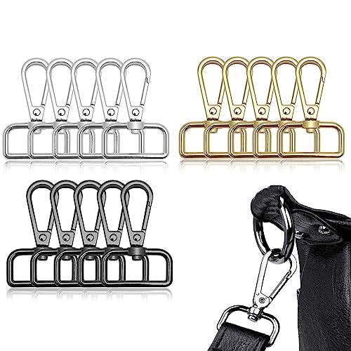 15 Stücke Schlüsselanhänger Haken mit D Ring, Metall Karabiner, Schlüsselring Verschluss, Drehbare Schlüsselringe, Drehbarer Karabiner Karabinerhaken für Schmuck, Handtaschen, Nähprojekte und DIY 15 Stücke Schlüsselanhänger Haken mit D Ring, Metall Karabiner, Schlüsselring Verschluss, Drehbare Schlüsselringe, Drehbarer Karabiner Karabinerhaken für Schmuck, Handtaschen, Nähprojekte und DIY von BUKYCAT