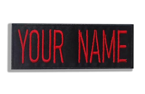 BULMAR Personalisiertes Namensschild Ghostbusters No Ghost Logo bestickter Aufnäher – Klettverschluss – 12 x 4,5 cm – rechteckiger Aufnäher von BULMAR