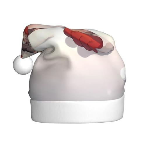 BULQAPZDF Lustige Weihnachtsmütze für Erwachsene mit flauschigem Bommel – festliche, weiche Plüsch-Weihnachtsmannmütze für Weihnachtsfeiern BULQAPZDF Lustige Weihnachtsmütze für Erwachsene mit flauschigem Bommel – festliche, weiche Plüsch-Weihnachtsmannmütze für Weihnachtsfeiern von BULQAPZDF