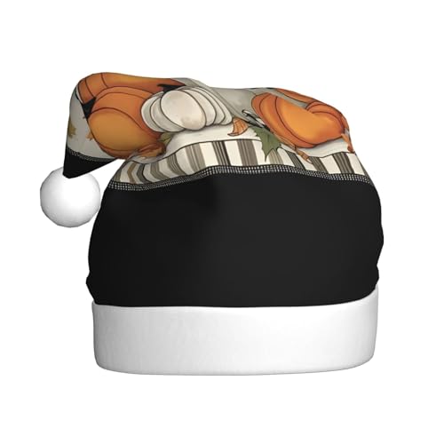 BULQAPZDF Weihnachtsmütze mit flauschigem Bommel, Weihnachtsmannmütze für Erwachsene, Weihnachtsmannmütze aus weichem Plüsch, für Weihnachtsfeiern von BULQAPZDF