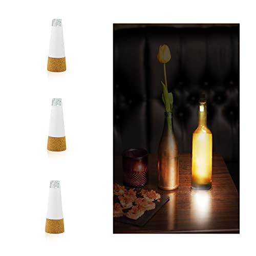 3 Stück USB Kork Flasche Lichter Wiederaufladbare Weinflasche Korken Licht Kupferdraht Fairy Kork Lichter Party Hochzeit Home Tisch Dekor von BULZEU