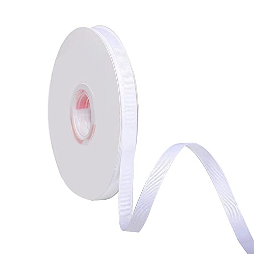 BUMSIEMO 6 mm x 45 m Rolle Ripsband Bastelstoff solide Bänder für DIY weiß BUMSIEMO 6 mm x 45 m Rolle Ripsband Bastelstoff solide Bänder für DIY weiß von BUMSIEMO