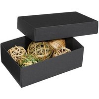 3 BUNTBOX M Geschenkboxen 1,1 l schwarz 17,0 x 11,0 x 6,0 cm von BUNTBOX