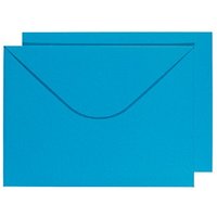 BUNTBOX Briefumschläge DIN C4 ohne Fenster blau Steckverschluss 2 St. von BUNTBOX