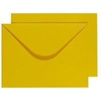 BUNTBOX Briefumschläge DIN C4 ohne Fenster gelb Steckverschluss 2 St. von BUNTBOX