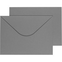 BUNTBOX Briefumschläge DIN C4 ohne Fenster grau Steckverschluss 2 St. von BUNTBOX