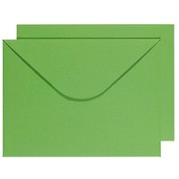BUNTBOX Briefumschläge DIN C4 ohne Fenster grün Steckverschluss 2 St. von BUNTBOX