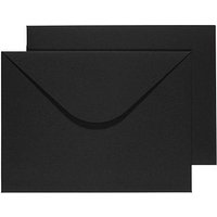 BUNTBOX Briefumschläge DIN C4 ohne Fenster schwarz Steckverschluss 2 St. von BUNTBOX