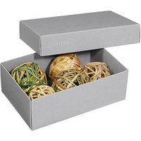 3 BUNTBOX M Geschenkboxen 1,1 l grau 17,0 x 11,0 x 6,0 cm von BUNTBOX