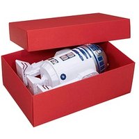 BUNTBOX XL Geschenkboxen 8,6 l rot 34,0 x 22,0 x 11,5 cm von BUNTBOX