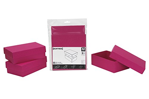 Buntbox 70-11 - Kartonage Set 3-teilig, Größe M, Magenta Buntbox 70-11 - Kartonage Set 3-teilig, Größe M, Magenta von Buntbox