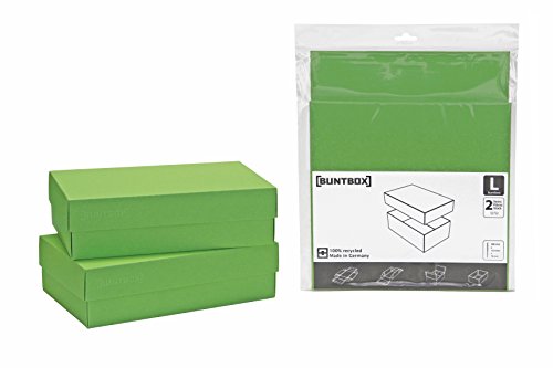 Buntbox 71-1 - Kartonage Set 2-teilig, Größe L, Apfel von BUNTBOX