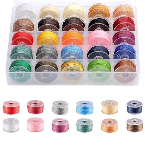 25 Rollen Gewachste Schnur,Gewachste Baumwollschnur,Armband Schnur,0.55 mm x 10 m,für Schmuckherstellung DIY Handwerk Machen,Makramee Leder Nähen,Geflochtene Armbänder 25 Rollen Gewachste Schnur,Gewachste Baumwollschnur,Armband Schnur,0.55 mm x 10 m,für Schmuckherstellung DIY Handwerk Machen,Makramee Leder Nähen,Geflochtene Armbänder von BUOSHUO