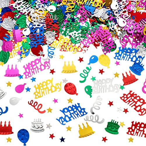 BURGEON Konfetti Geburtstag Tischdeko, Happy Birthday Konfetti Mehrfarbig, Streudeko Geburtstag Deko Mädchen Junge Kinder für Geburtstage Partys, Bunte, 15g BURGEON Konfetti Geburtstag Tischdeko, Happy Birthday Konfetti Mehrfarbig, Streudeko Geburtstag Deko Mädchen Junge Kinder für Geburtstage Partys, Bunte, 15g von BURGEON