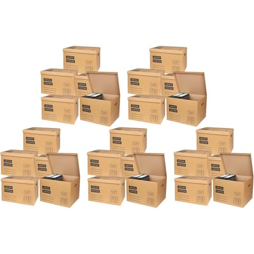 25x Archivkarton Aktenkarton Aktenordner mit Klappdeckel und Boden - für je 5 große A4 Ordner zur Aufbewahrung Organisation Transport Archivschachtel 25x Archivkarton Aktenkarton Aktenordner mit Klappdeckel und Boden - für je 5 große A4 Ordner zur Aufbewahrung Organisation Transport Archivschachtel von BURI