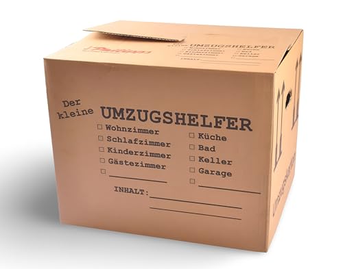 BURI Umzugskarton Bedruckt 41x35x34 Umzugskiste Bücherkiste Archivkarton Transportbox von BURI