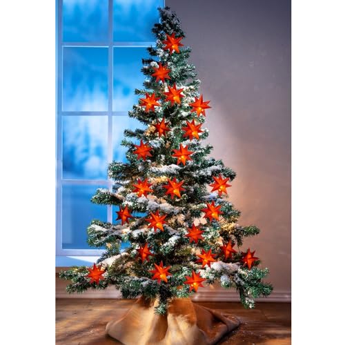 BURI LED-Lichterkette Sterne rot 1,35m Weihnachtsdeko Leuchtdekoration Batterie BURI LED-Lichterkette Sterne rot 1,35m Weihnachtsdeko Leuchtdekoration Batterie von BURI