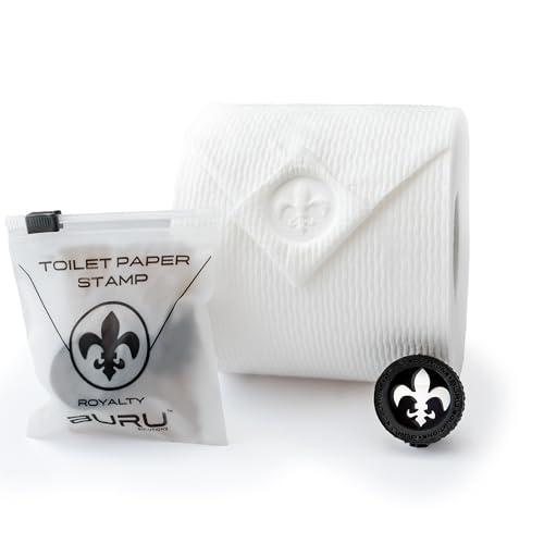 BURU SOLUTIONS Toilettenpapierstempel Royalty (Fleur de Lis) – Verleihen Sie Ihrem Badezimmer eine einzigartige persönliche Note. Verschönern Sie Ihre Wohnkultur. Ideal für Hauswirtschaft, Hotels, von BURU SOLUTIONS
