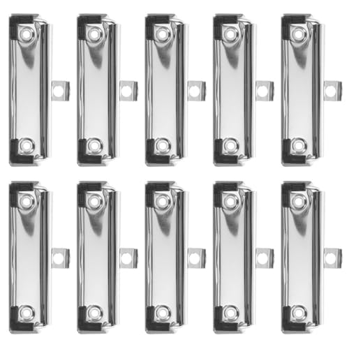 BUTIFULSIC 10 Stück Klemmbrett Clips aus Metall mit Gummifüßen für Schule Büro und DIY Projekte Einfache Handhabung Langlebig und Vielseitig Einsetzbar von BUTIFULSIC