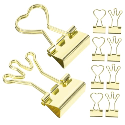 BUTIFULSIC 10 Stück Teiliges Binder Clips Bunte Büroklammern für Notizen Dokumente und Snacks für Büro und Zuhause Stabil und Rostfrei von BUTIFULSIC