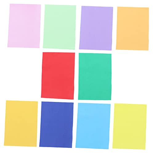 BUTIFULSIC 10 Stück Teiliges Bunte Eva Schwammplatten für Diy Bastelbedarf Flexible und Leicht Zuschneidbare Bastelmaterialien für Kreative Handarbeiten Geeignet für Schule und Zuhause von BUTIFULSIC