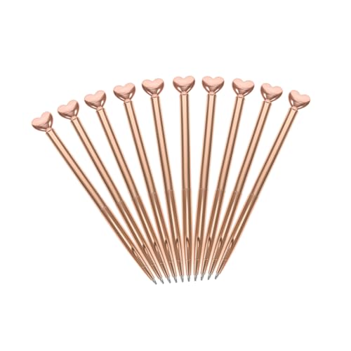 BUTIFULSIC 10 Stück Teiliges Herzform Kugelschreiber für Valentinstag Mittelspitze Schreibwerkzeug für Hochzeiten und Feierlichkeiten Roségold BUTIFULSIC 10 Stück Teiliges Herzform Kugelschreiber für Valentinstag Mittelspitze Schreibwerkzeug für Hochzeiten und Feierlichkeiten Roségold von BUTIFULSIC