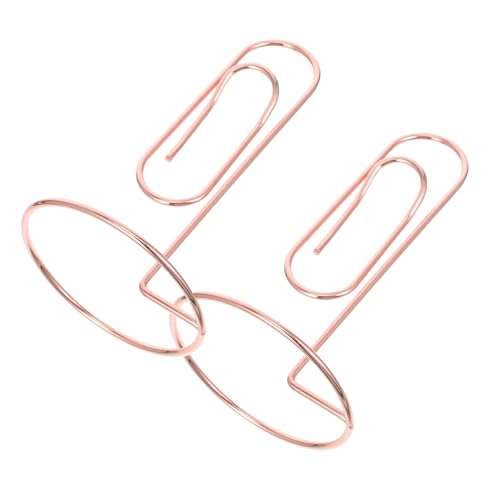 BUTIFULSIC 2 Stück Goldene Metall Namenskarte Halter Robuste Clips für Büro Memo Organisierer Platzkarten Fotos und Tischnummern Tragbar Roségold von BUTIFULSIC